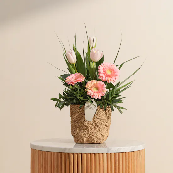 Whispering Pink Garden Vase