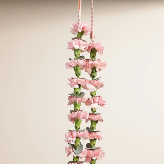 Pink Carnation Graduation Necklace
