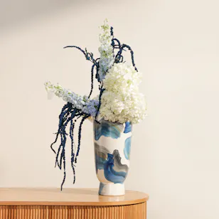 Sapphire Serenity Vase