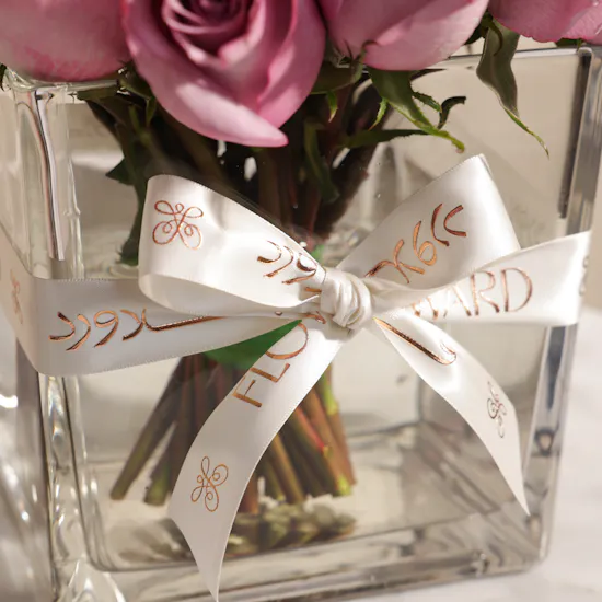 Magical Purple Roses Vase | 35 Flowers