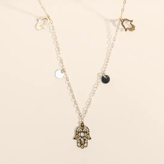Miss L' Hamsa Gold Chain Women's Necklace