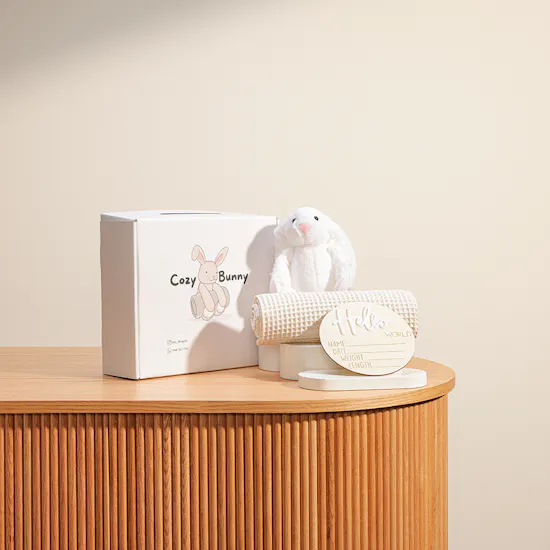 Cozy Bunny Newborn Giftset | Beige
