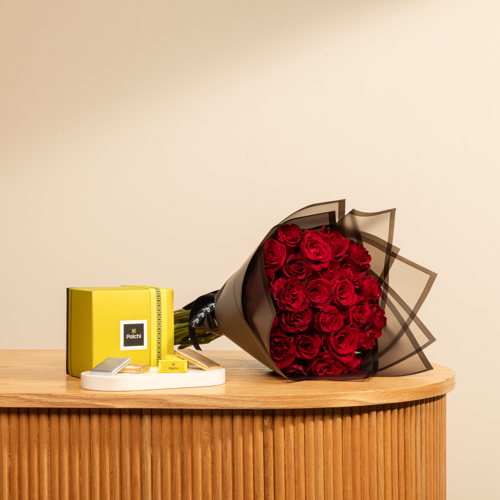 علبة شوكولاتة باتشي | زهور أنيقة