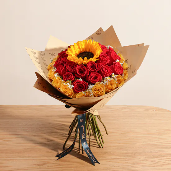 Sunny Serenity Flowers Bouquet