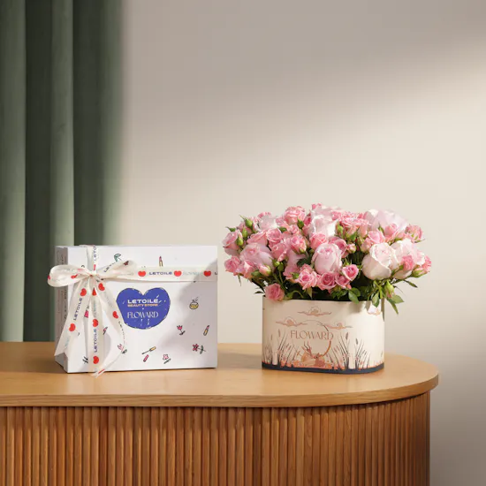 Floward x LETOILE Shiseido Daily Skin Care Set | Classy Roses