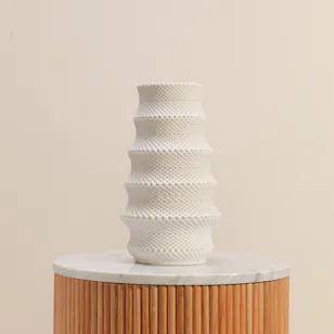 Floward 3D Luxury Vase | White