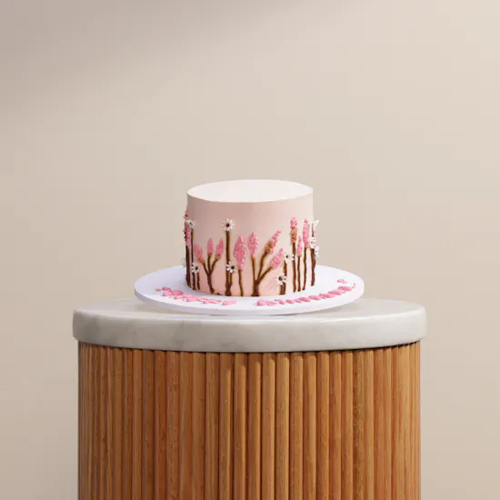 Floward Pink Birthday Cake | Red velvet