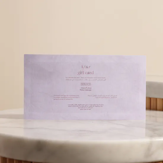 Klar Relax Massage Gift Card | Dozen Revival Rose Bouquet