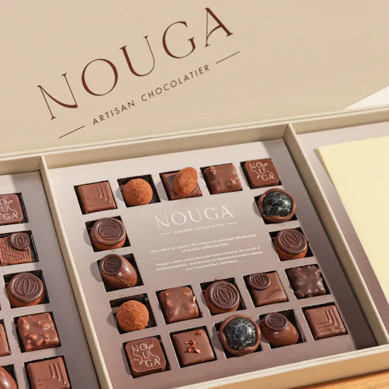 Nouga Congrats Bonbons Chocolates Classic Trio Box