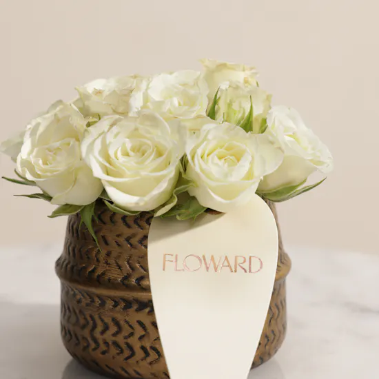 Pure Baby Roses Vase