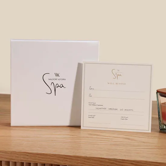 Waldorf Astoria Spa 60 Minutes Signature Hammam Gift Voucher | Scent ,Sweet and Blooms