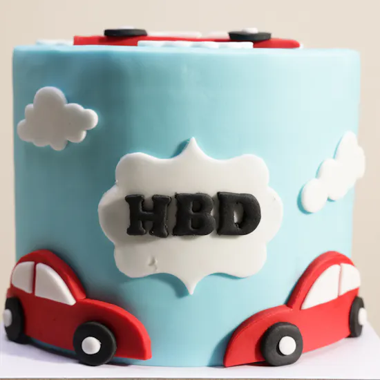 Floward Red Car Premium Birthday Cake