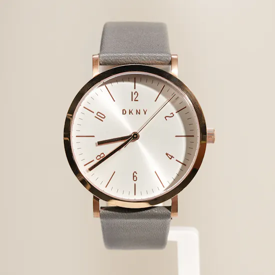 Dkny Minetta Rose Gold Leather Women’s Watch