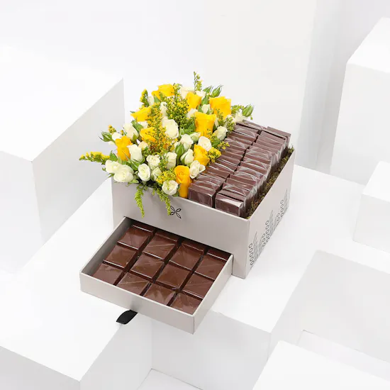 Hard Box of Chocolates & Roses