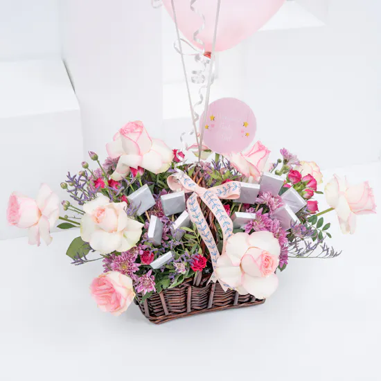 Welcome Baby Girl | Chocolates and Flowers