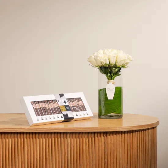 Shan Shal Cigar Chocolates | 20 White Roses