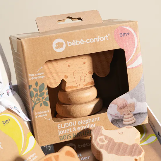 Peek A Boo Joyful Wooden Animals Gift Box