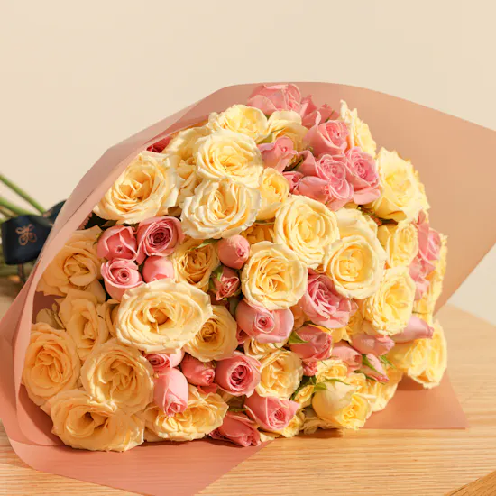 Miss L by L'azurde Gold Bracelet | Crystal Mirage Flowers Bouquet