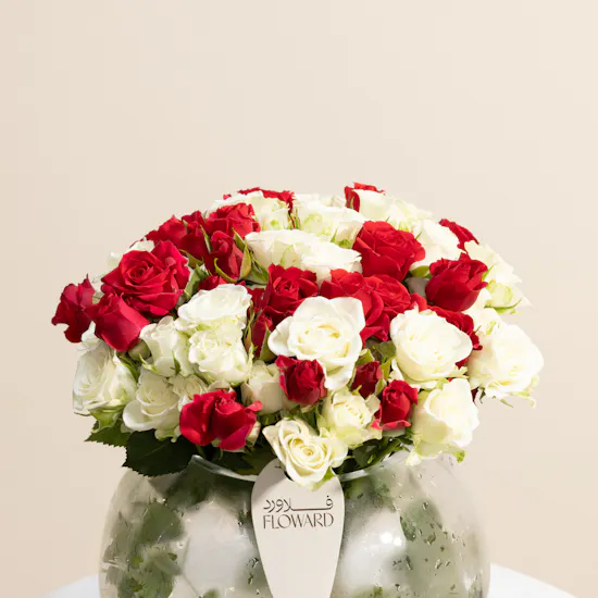 Love Reflection Flowers Vase