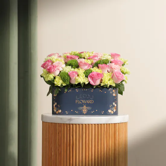Blush and Sage Flower Box