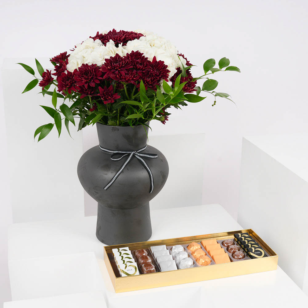  شوكولاتة سيجنتشر وسط من بستاني | مزهرية الأناقة