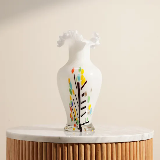 Floward Amethyst Bud Glass Vase