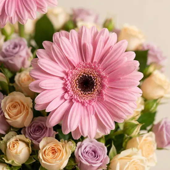 Pastel Colors Whispers Flowers Vase