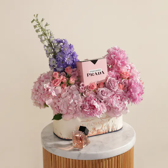 Peony Bloom & Prada Paradoxe Charming Fragrance Box