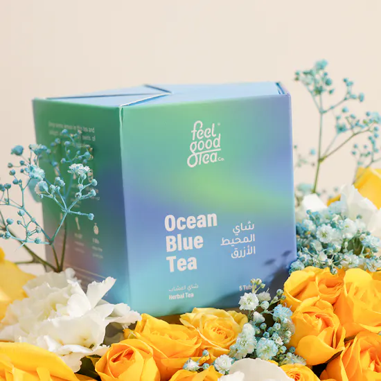 Feel Good Tea Ocean Blue Tea | Cheerfull Flowers Bouquet