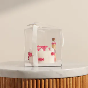 Done By SHK Fuchsia Happy Birthday Cake Candle 