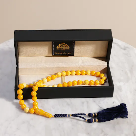 Royal Palace Misbaha with Amber Smell | Blue