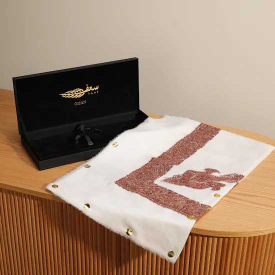 Saaf Mixed Pashmina Maroon Box