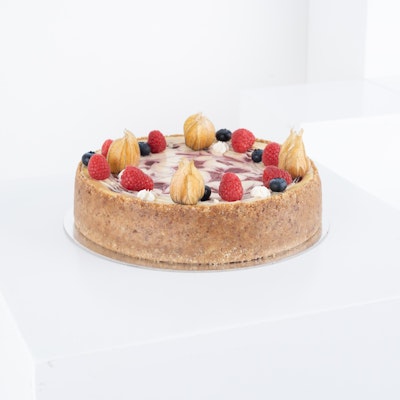 Cheese Cloud 9 Inch Raspberry Swirl Cheese Cake