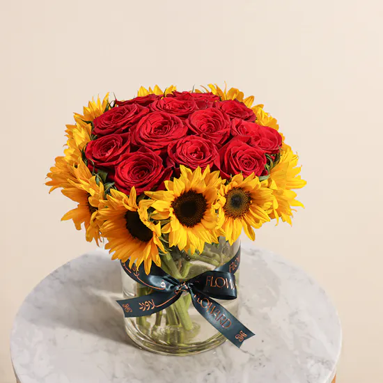 Radiant Flowers Vase