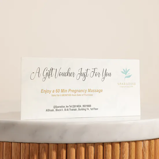 Sparadise Pregnancy Massage Voucher | Royal Flower Box