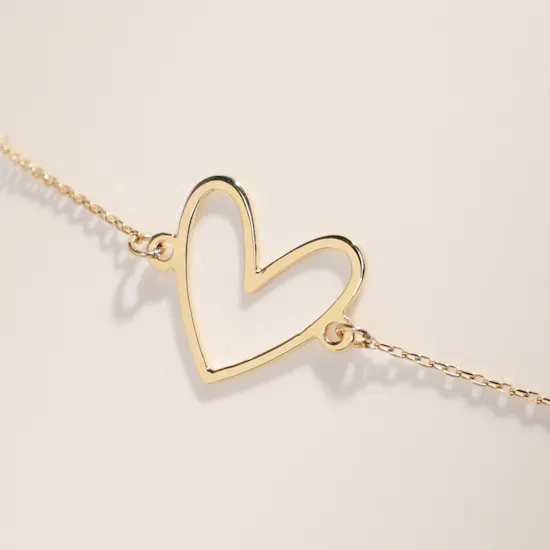 Midad Gold Heart Bracelet