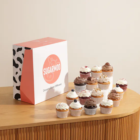 Sugarmoo Mixed Cupcakes Box