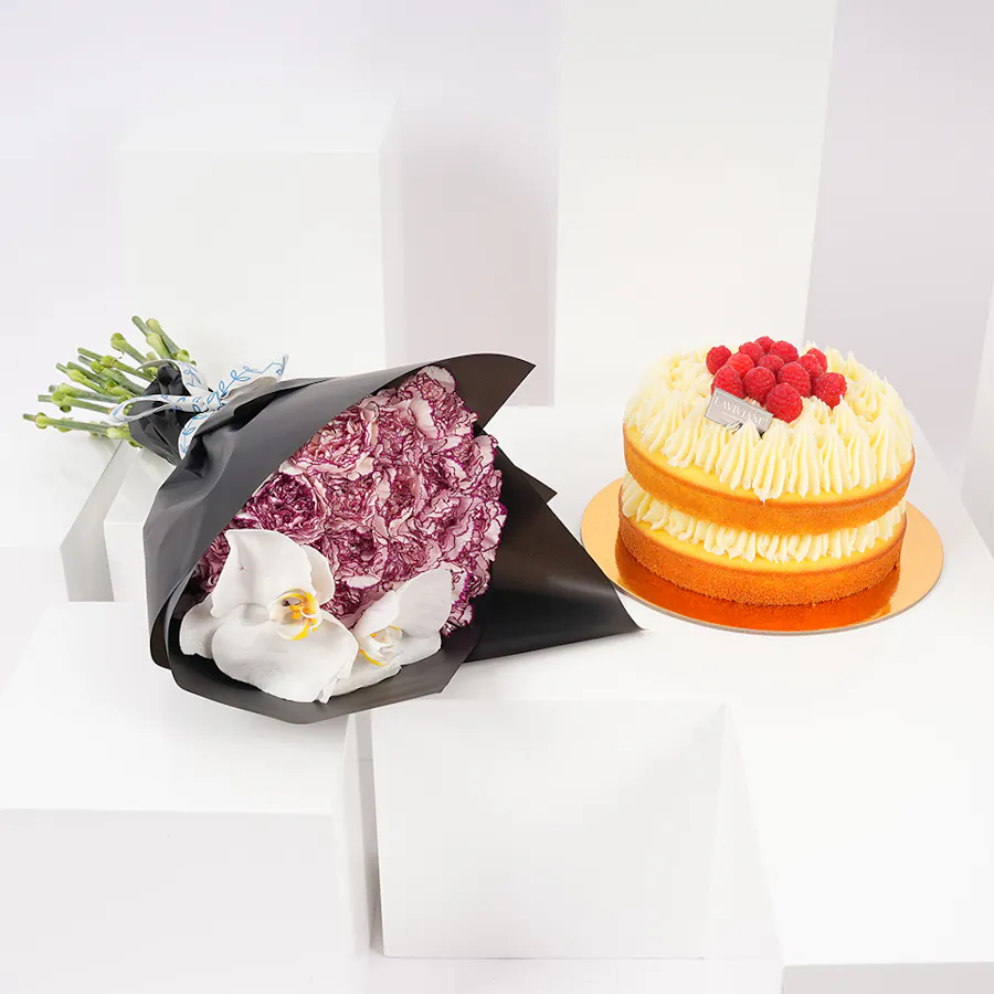 Laviviane Medium Size Lemon Cake | Joyful Bouquet 1