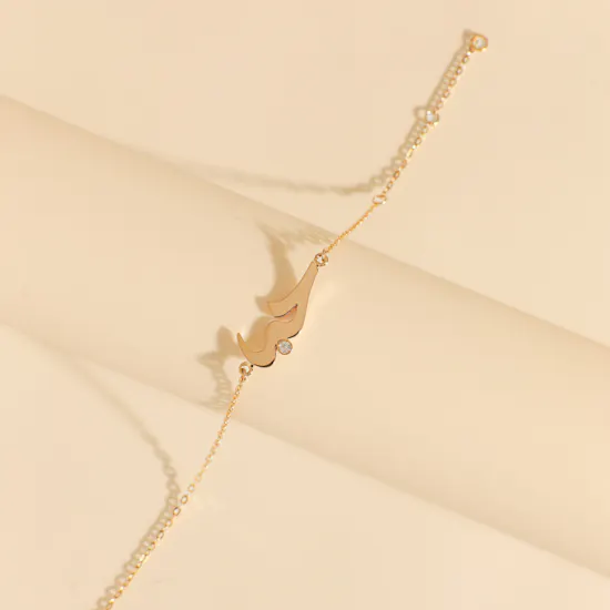 Midad Love Gold with Diamond Bracelet