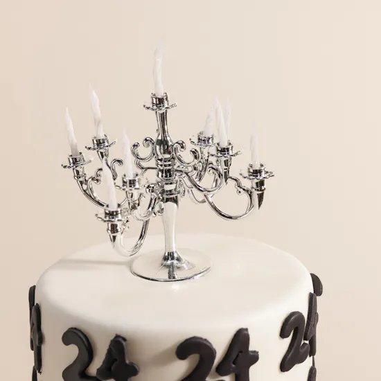 December Cake Customizable Number Candle Cake