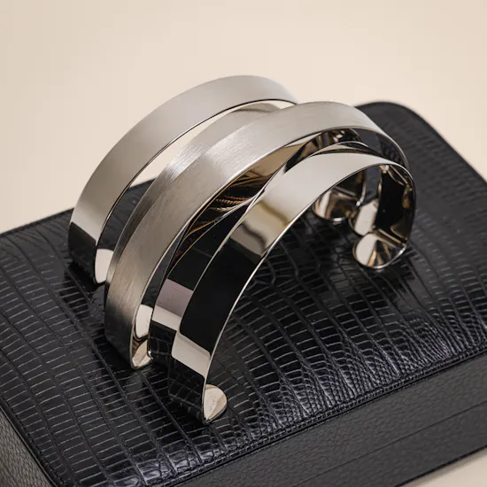Rula Galayini The Coil Black Lizard-Print Cuffbox Clutch