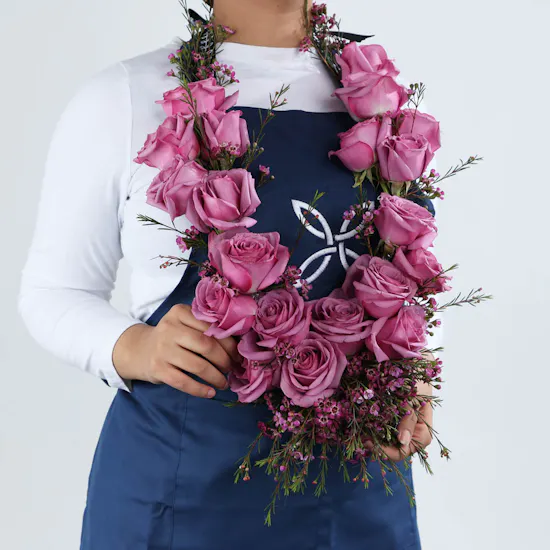Purple Flowers Necklace
