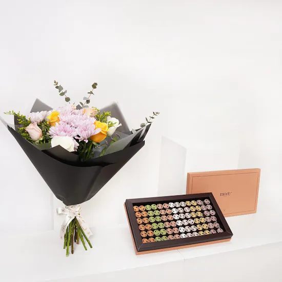 More Large Dates Chocolate Box | Rose Bouquet