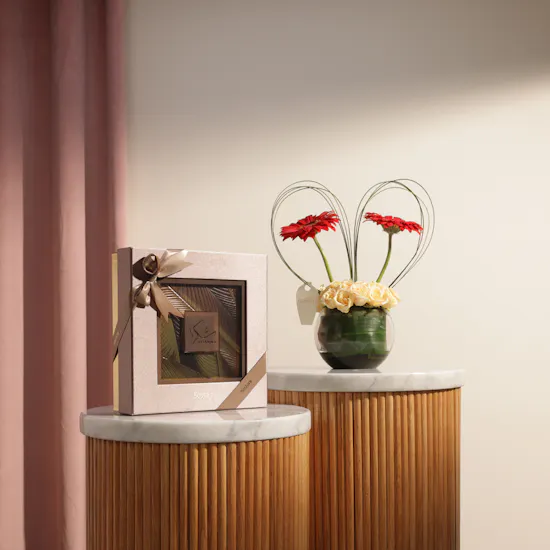 Bostani Thank You Chocolates Box | Serene Flower Vase