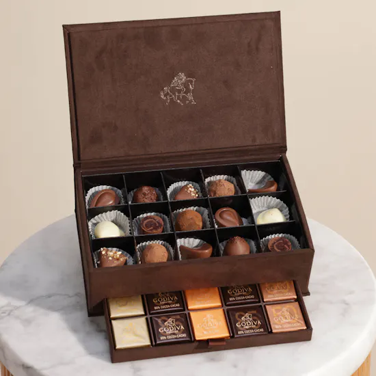 Godiva Small Royal Brown Chocolate Box | 45 Pieces