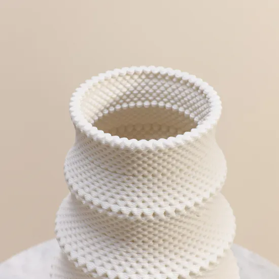 Floward 3D Luxury Vase | White