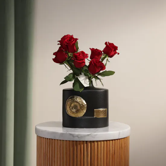 Imperial Red Rose Vase