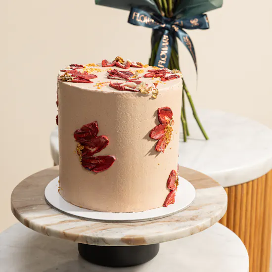 Floward Floral Chocolate Cake | I Love You Balloon and Flowers