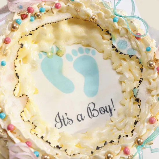 Floward Burn Away Gender Reveal Cake