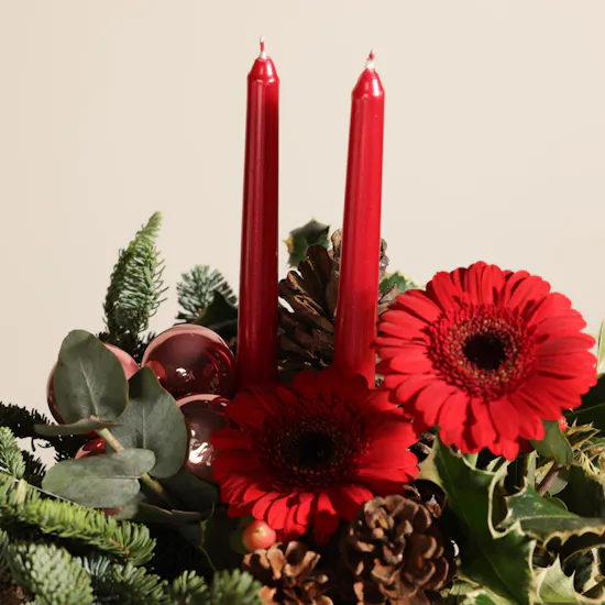 Ruby Season Charm Candle and Flower Box
